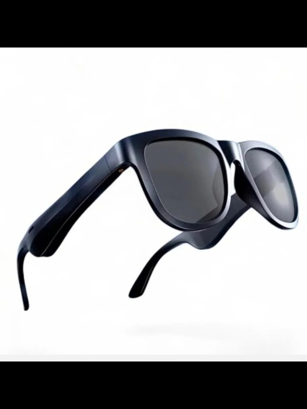 NIB Wireless Smart Audio Sunglasses Bluetooth Headset In Black